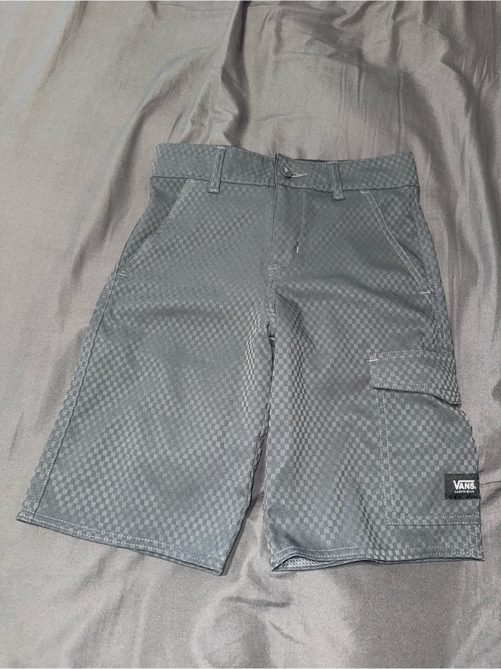 Kids 3-Pack Shorts Set — Beige, Navy & Charcoal - Picture 4 of 4